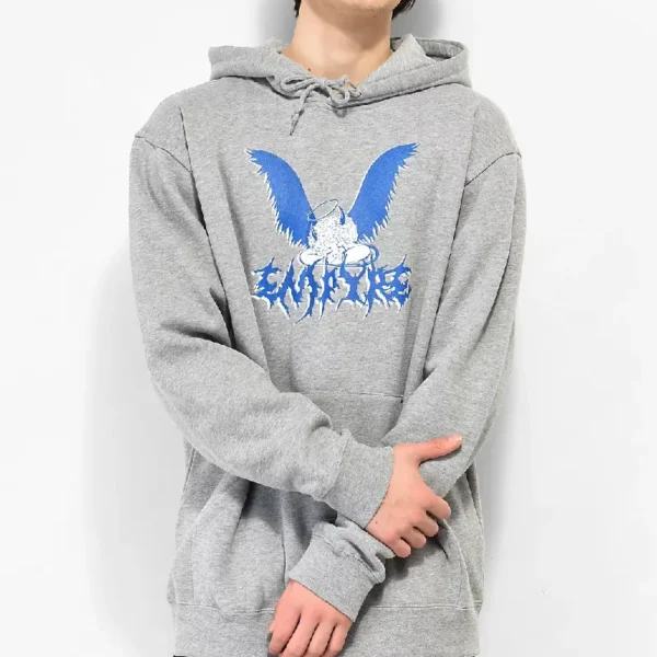 Empyre Angel Tears Grey Hoodie