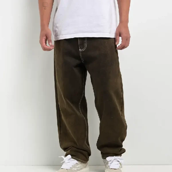 Empyre Brown Wash Ultra Loose Skate Jeans