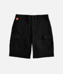 Empyre Cargo Loose Fit Black Skate Shorts