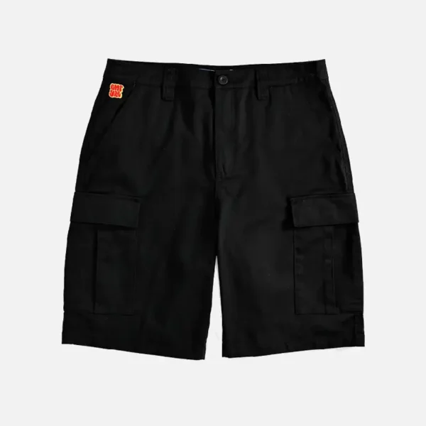 Empyre Cargo Loose Fit Black Skate Shorts