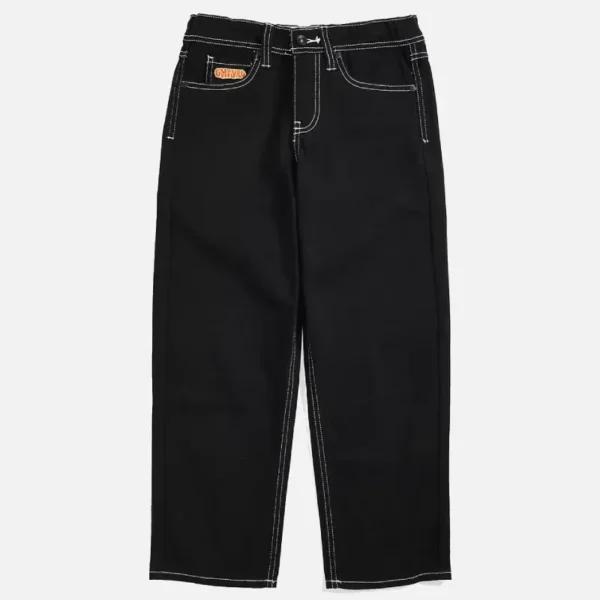 Empyre Embroidered Logo Black Denim Jeans