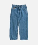 Empyre Embroidered Logo Blue Denim Jeans