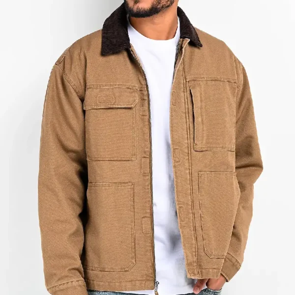 Empyre Grind Chore Tan Canvas Jacket