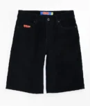 Empyre Kids Loose Fit Black Corduroy Skate Shorts