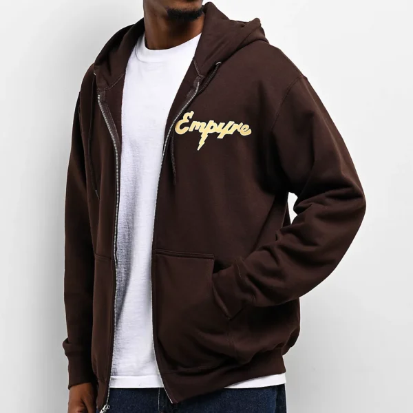 Empyre Sidebar Chocolate Zip Hoodie